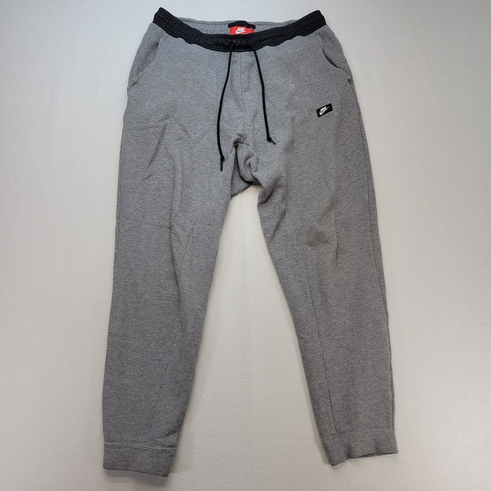 Nike Gray Sweatpants with Black Accents